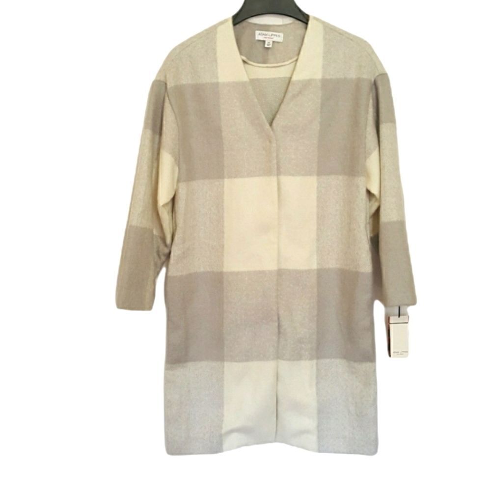 Adam Lippes Jacket grey & white plaid